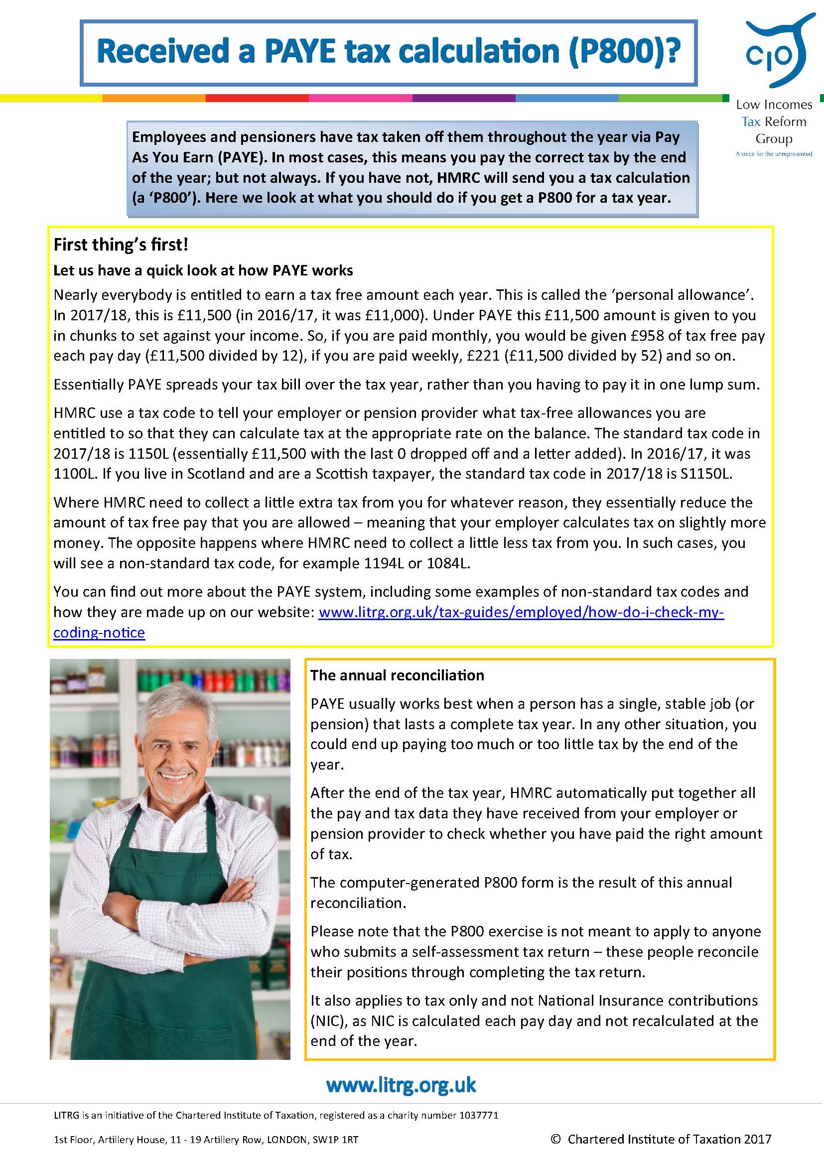 What if I do not pay enough tax? Low Tax Reform Group